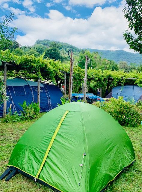 In Tenda tra le vigne della Costiera Amalfitana