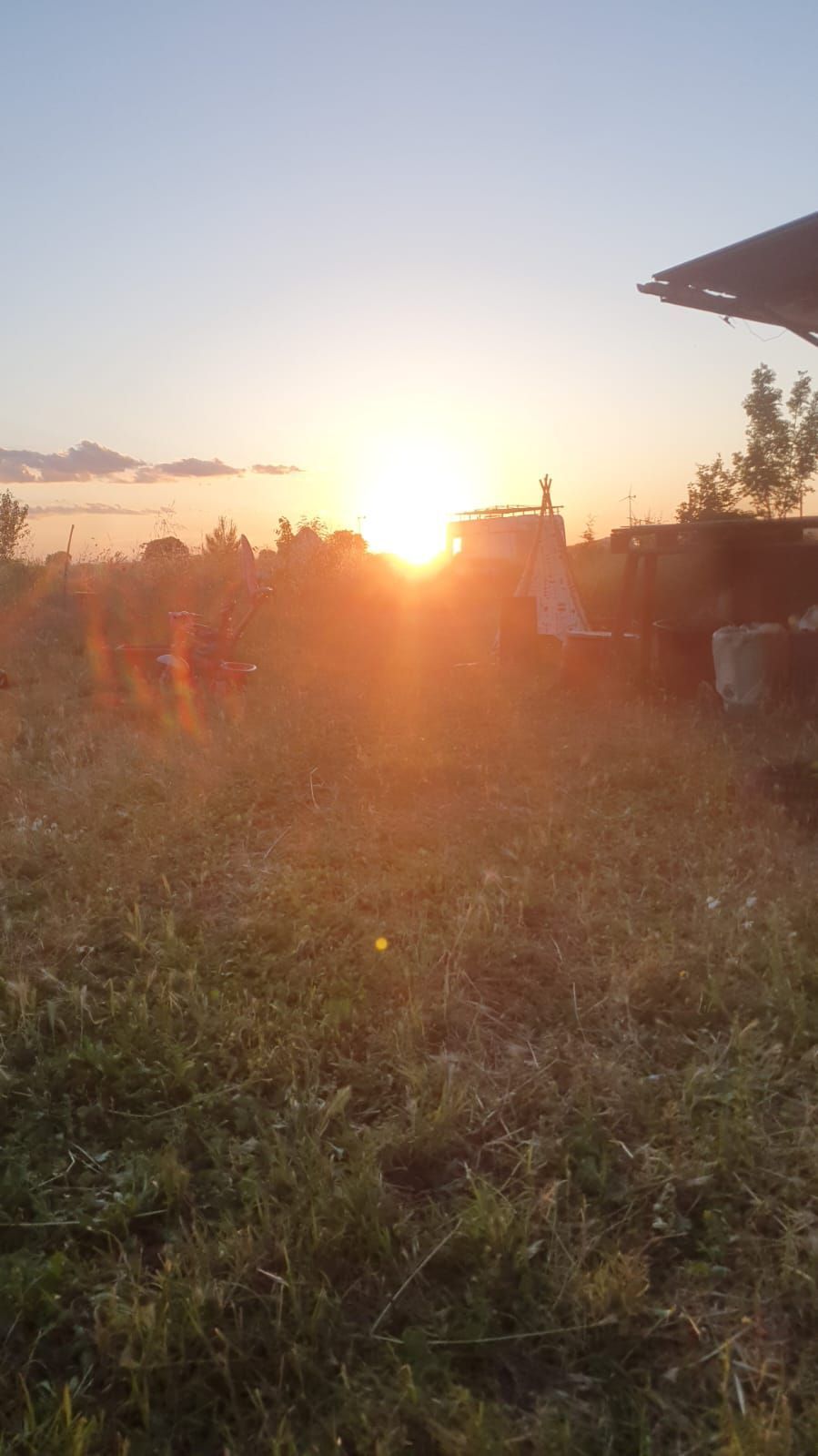 Sosta nella campagna pugliese di Gravina