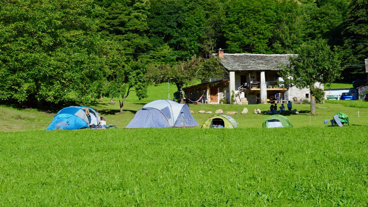 Hospitality for Tents & Camper vans in Valchiusella