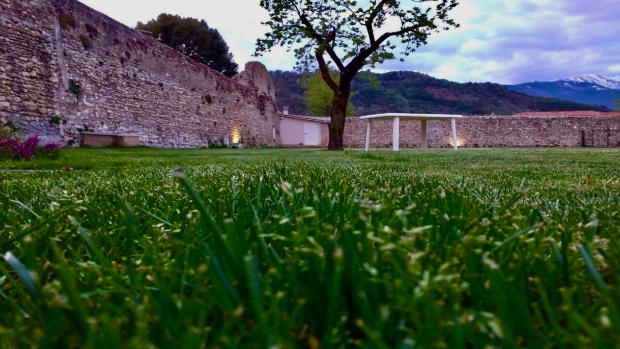 Garden within the ancient walls of Treviso