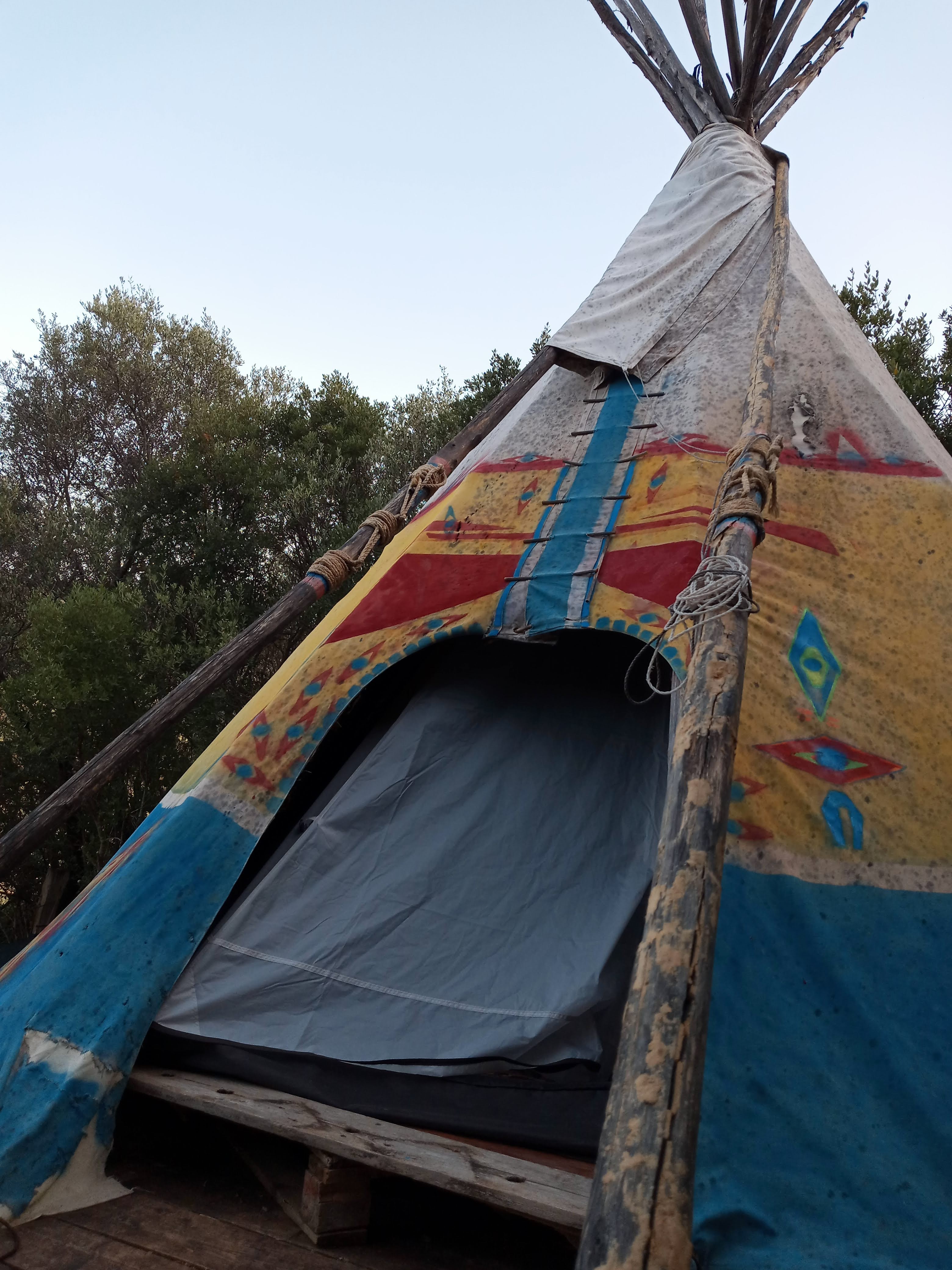 Glamping in tepee indiano