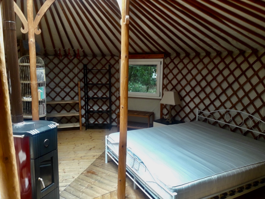 Yurt in the Woods with view on the Lake of Garda