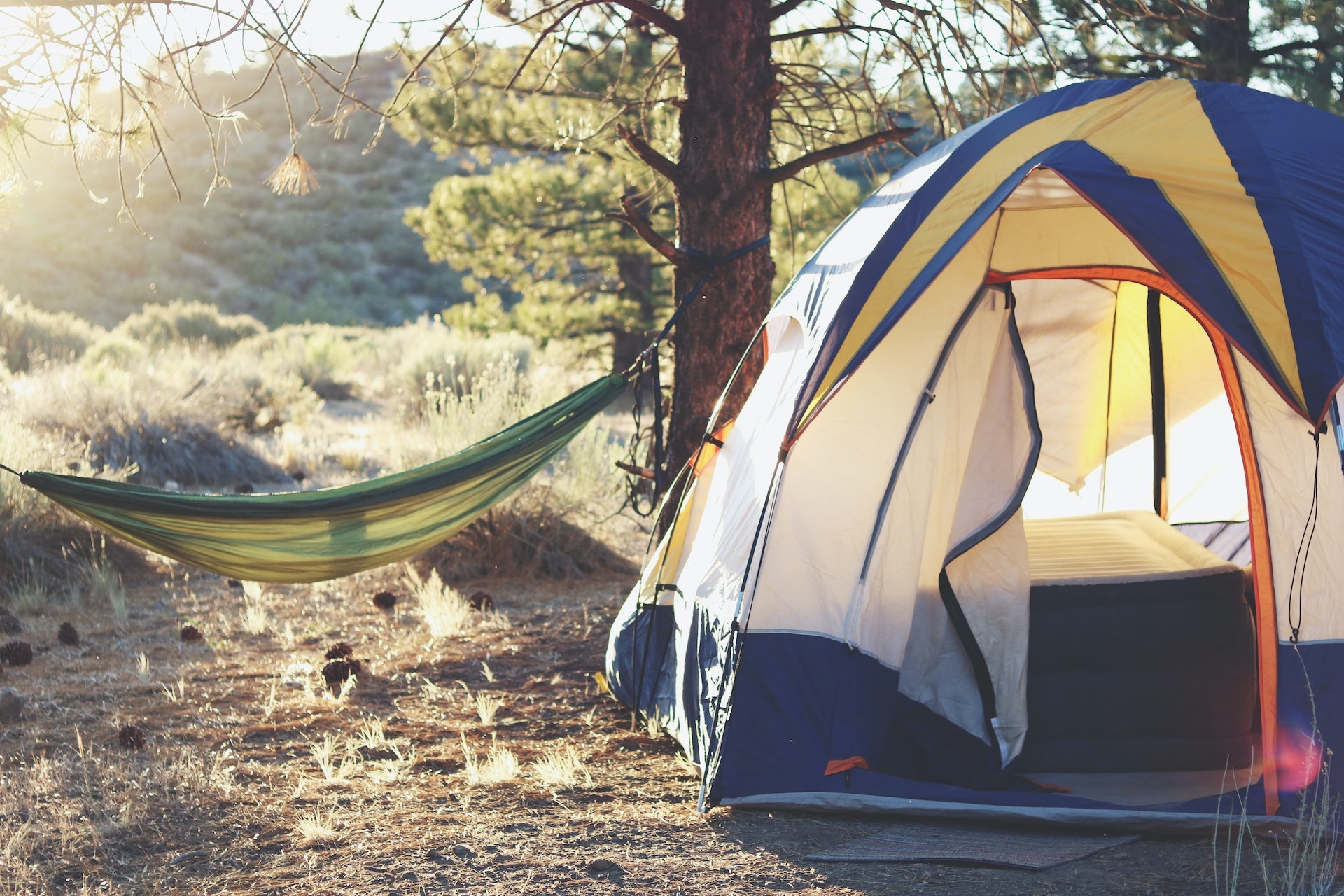 Campingbereich Entspannung und Ruhe