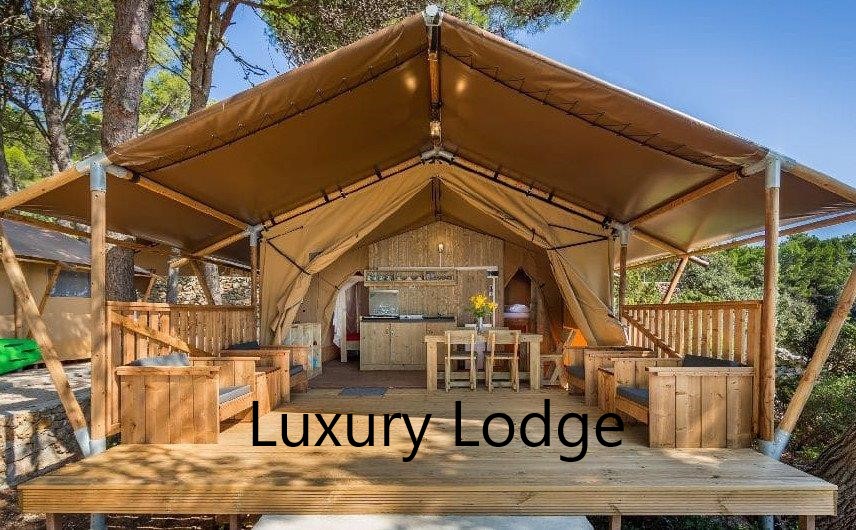 Tienda Luxury Lodge en el interior de la Toscana