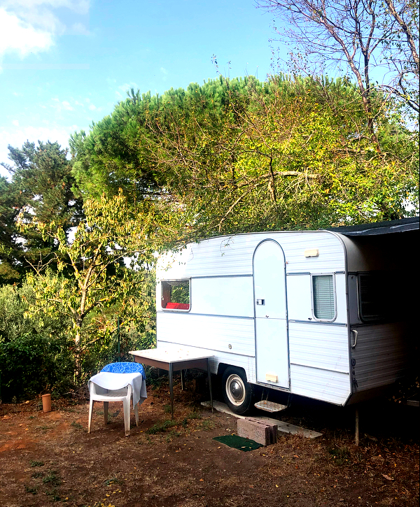 The campervan at Armonia Duale Holistic Centre in Pisa