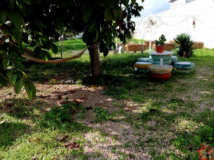 Parcelas para tiendas de campaña en una granja en las afueras de Bari
