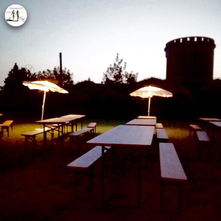 Relaxation corner on the Via Francigena