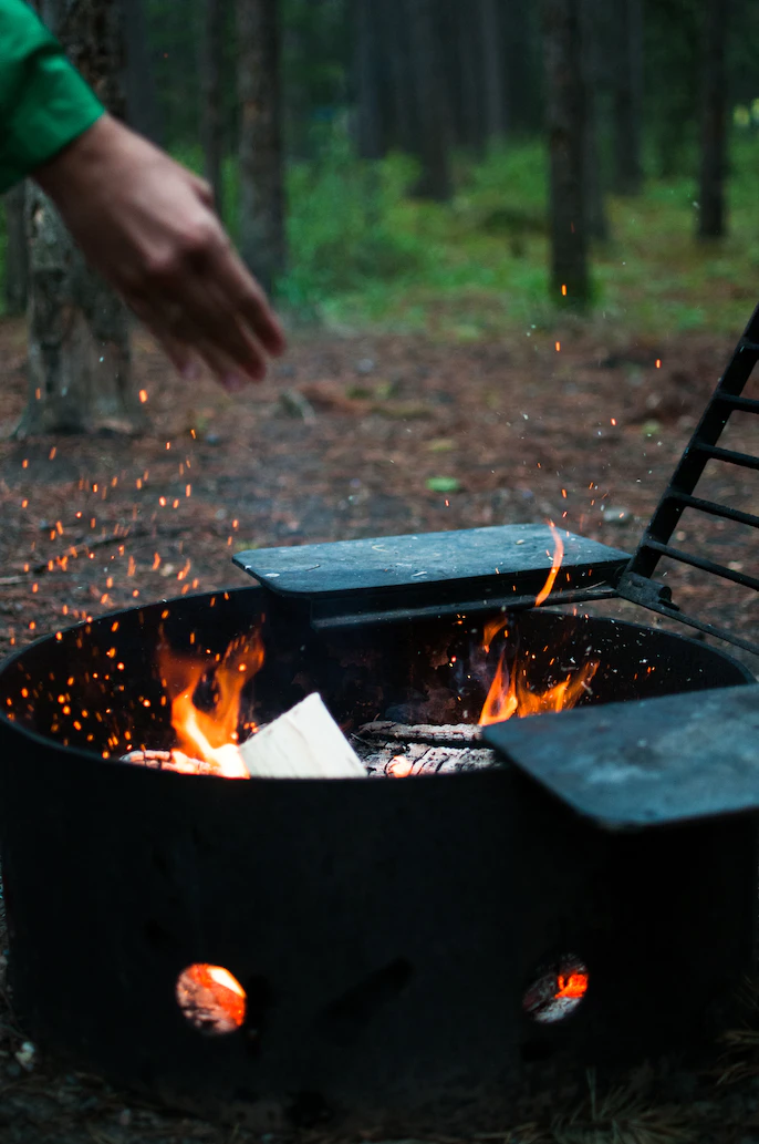 Camping in the green hills of Bari