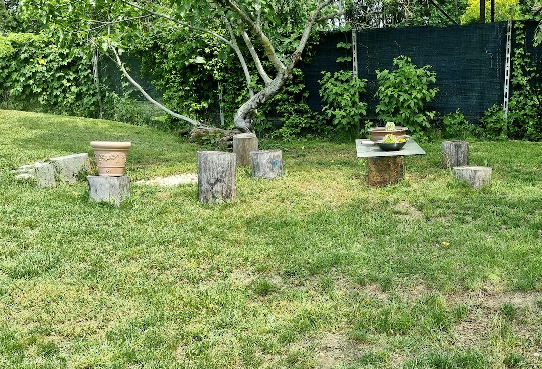 Spazio per tende in un giardino di Novara