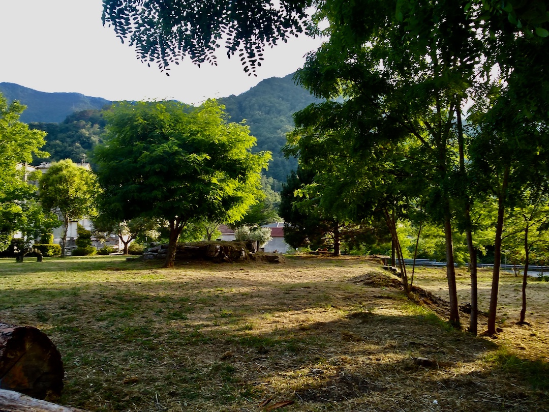 Peaceful camping in the nature of Calvari, Genoa