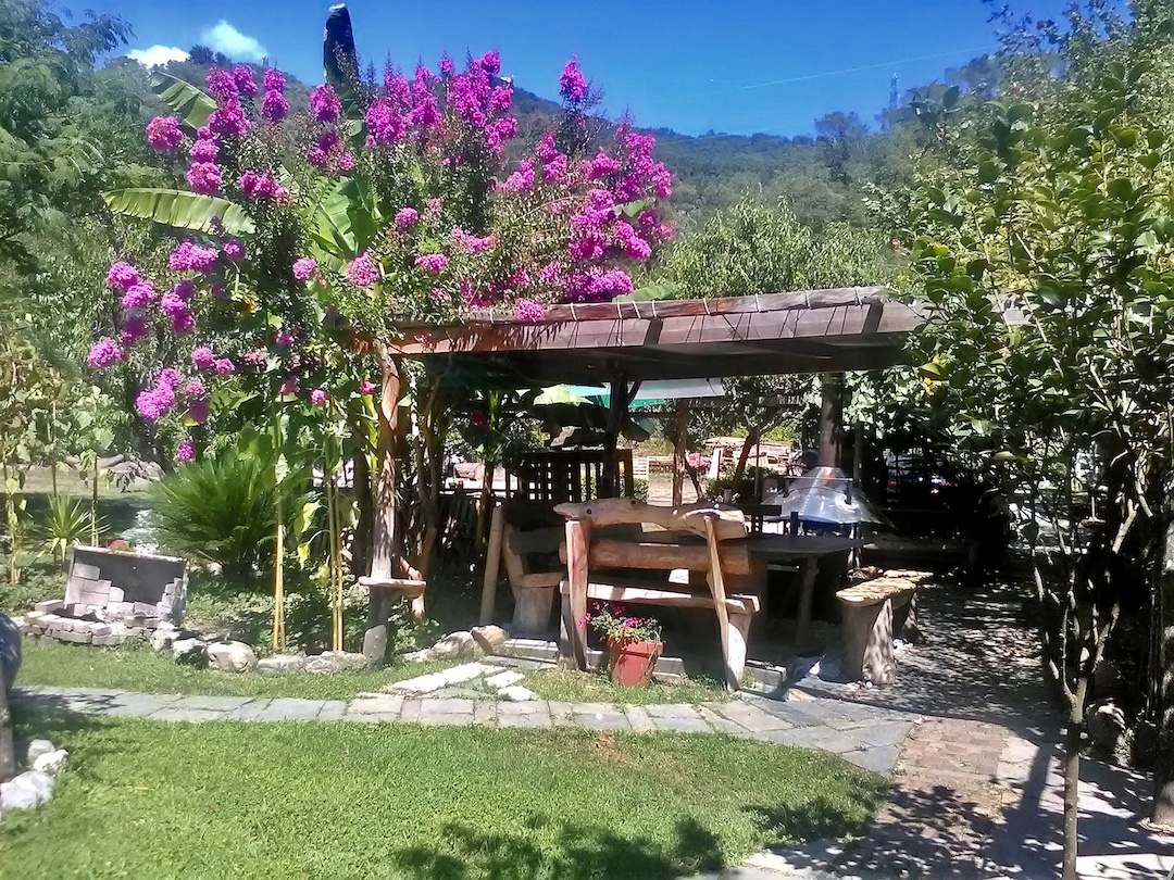 Peaceful camping in the nature of Calvari, Genoa