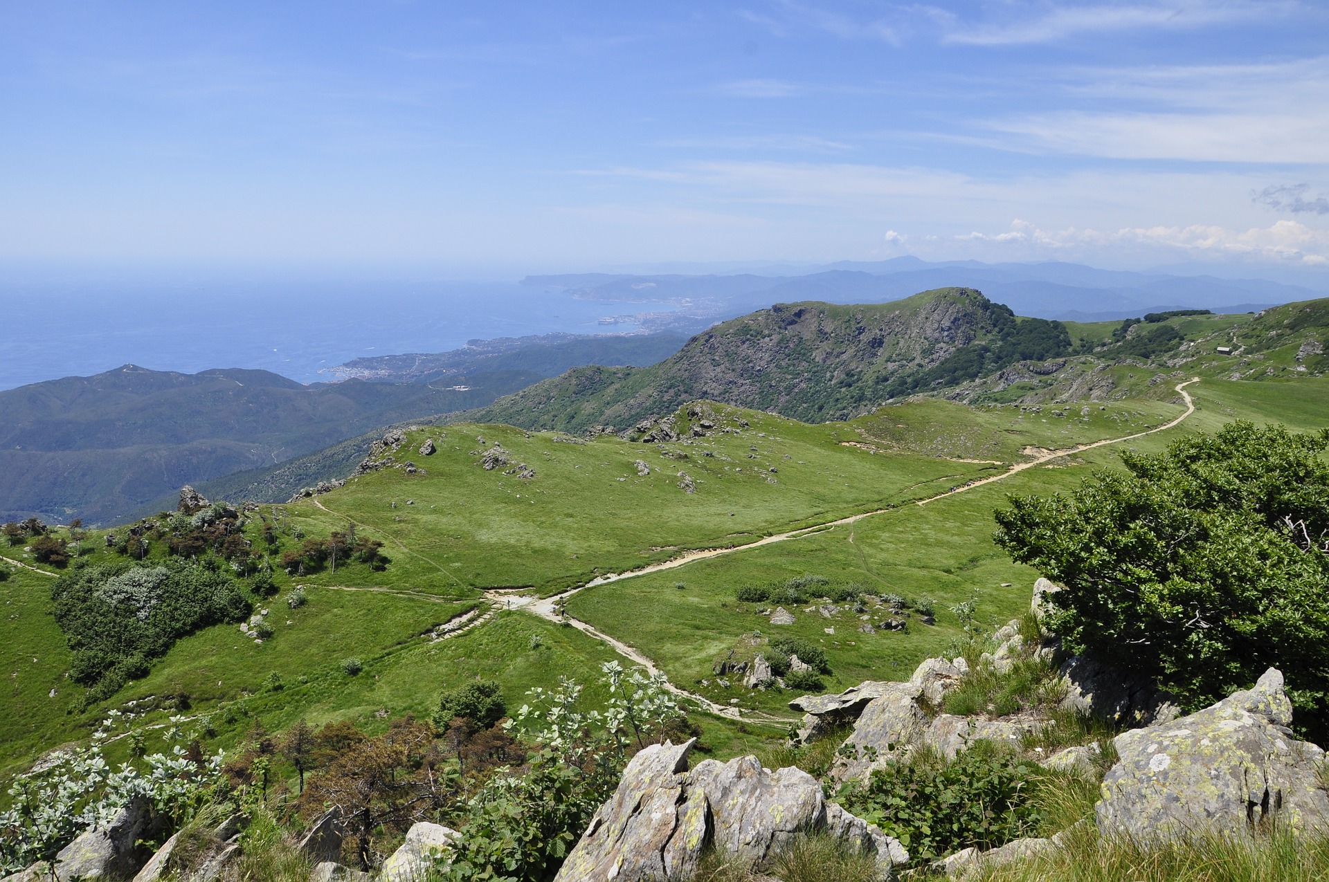 Peaceful camping in the nature of Calvari, Genoa