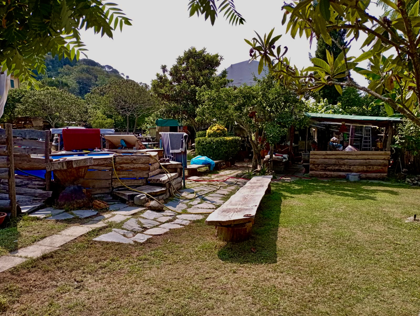 Peaceful camping in the nature of Calvari, Genoa