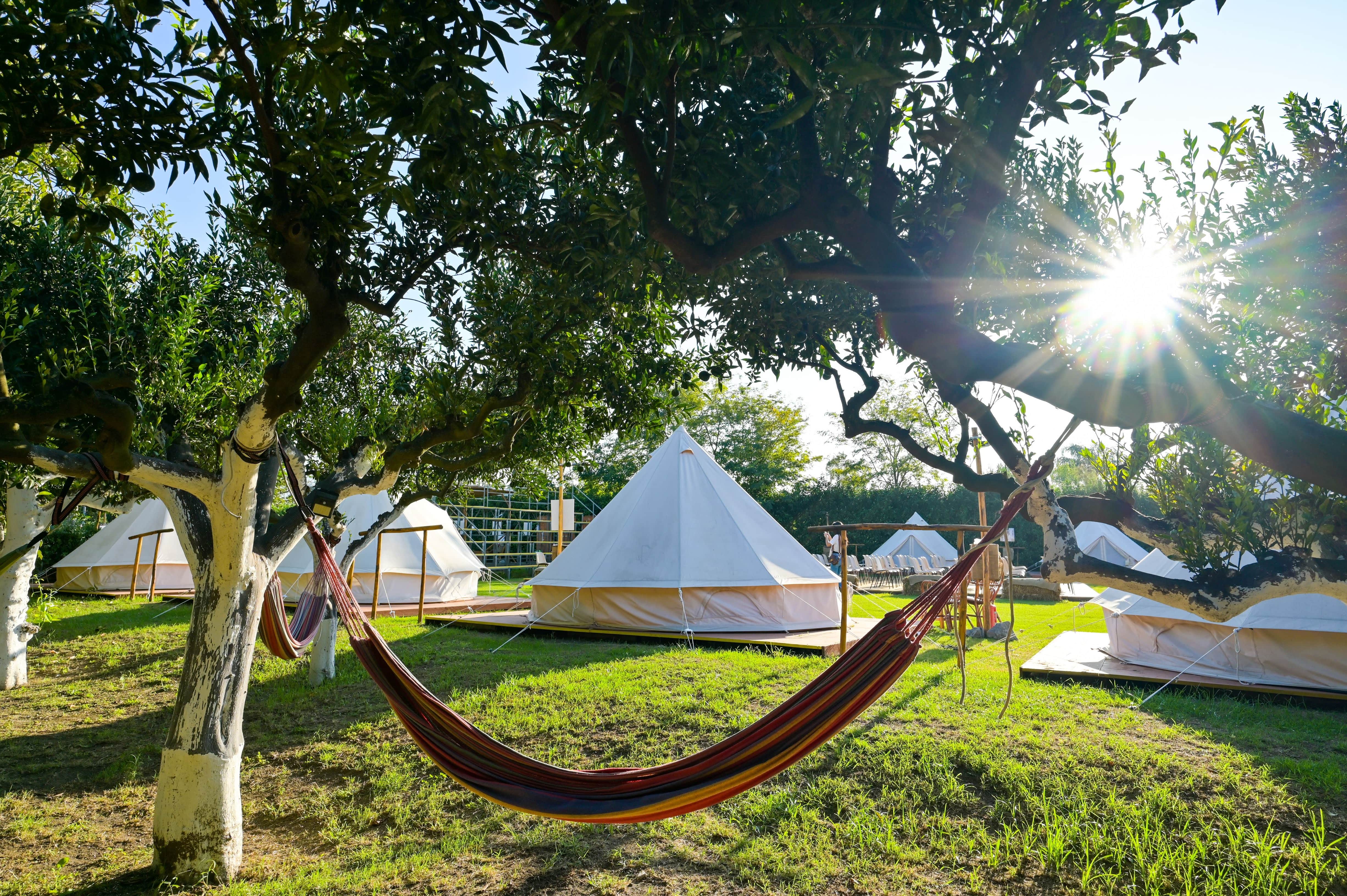 Glamping a Pompei