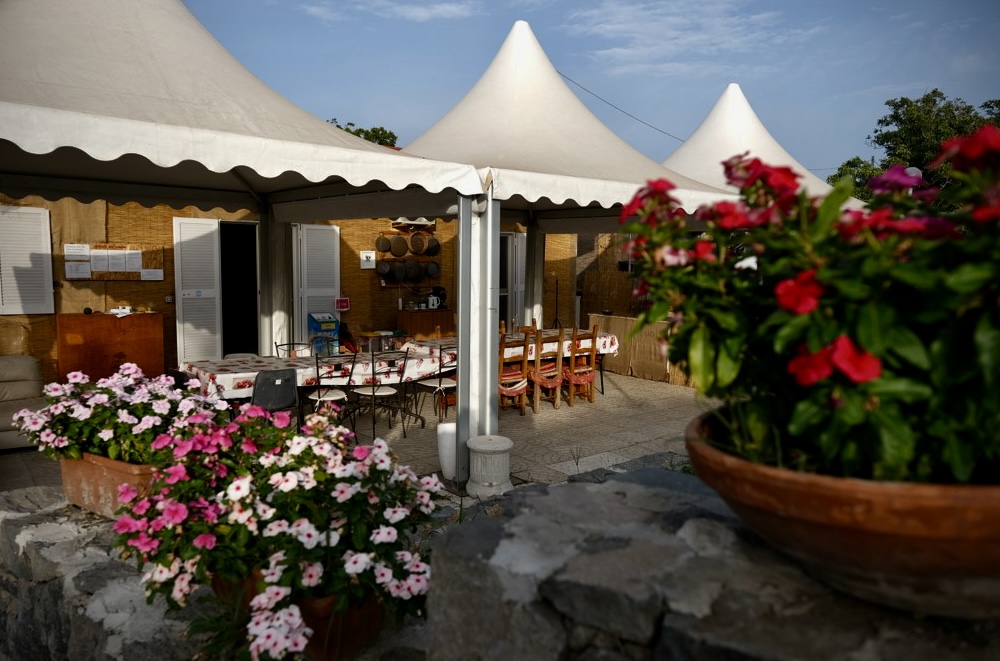 Glamping a Pompei