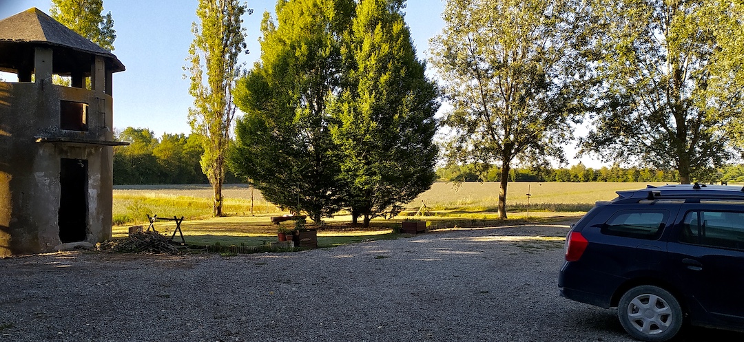 Ampio giardino immerso nella campagna di Bologna