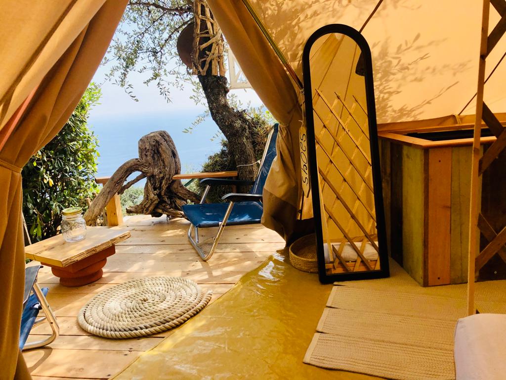 Glamping tra gli ulivi del Tigullio