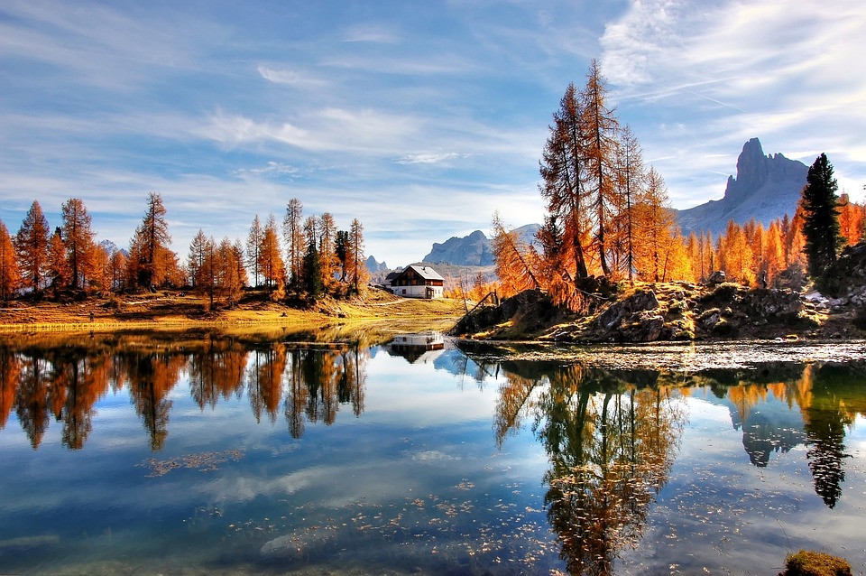 Spazio in aperta campagna sulle Dolomiti Bellunesi