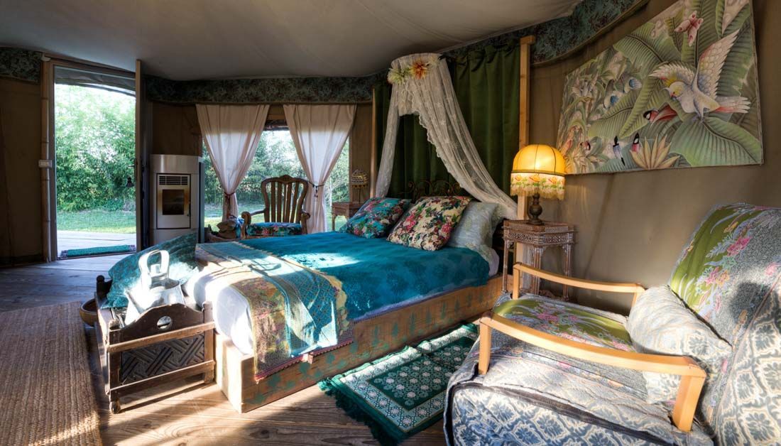 Tenda Kaki: glamping di lusso in una villa seicentesca vicino Venezia