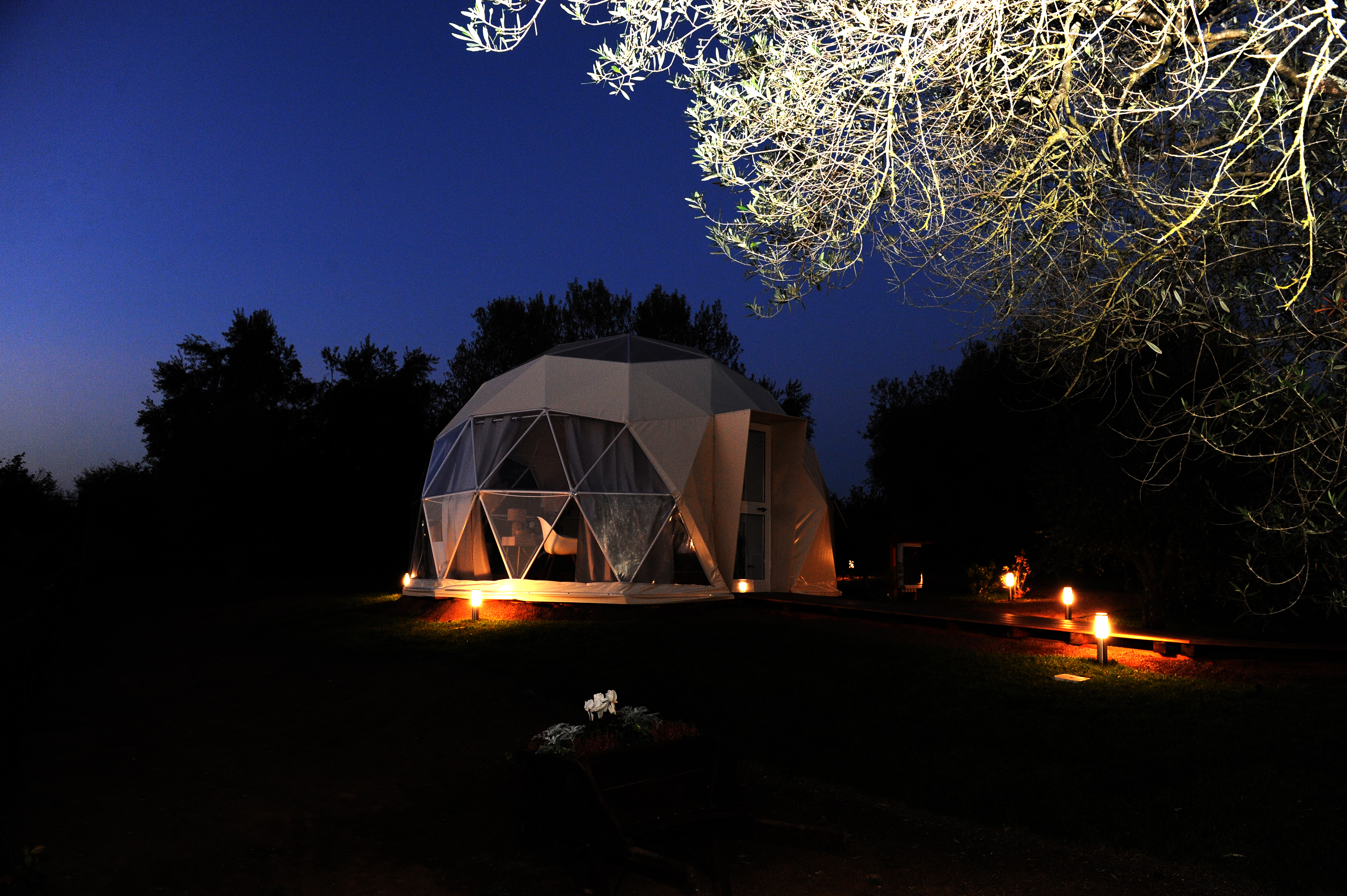 Glamping in cupola geodetica