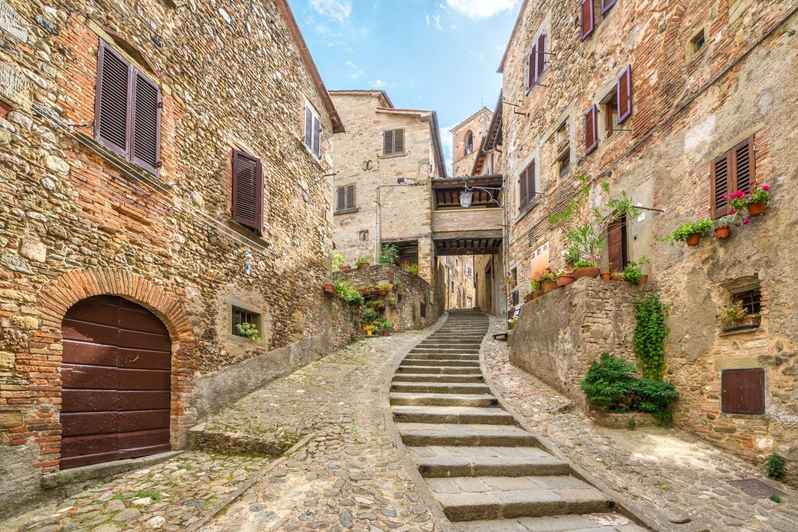 Casette in legno nella campagna toscana