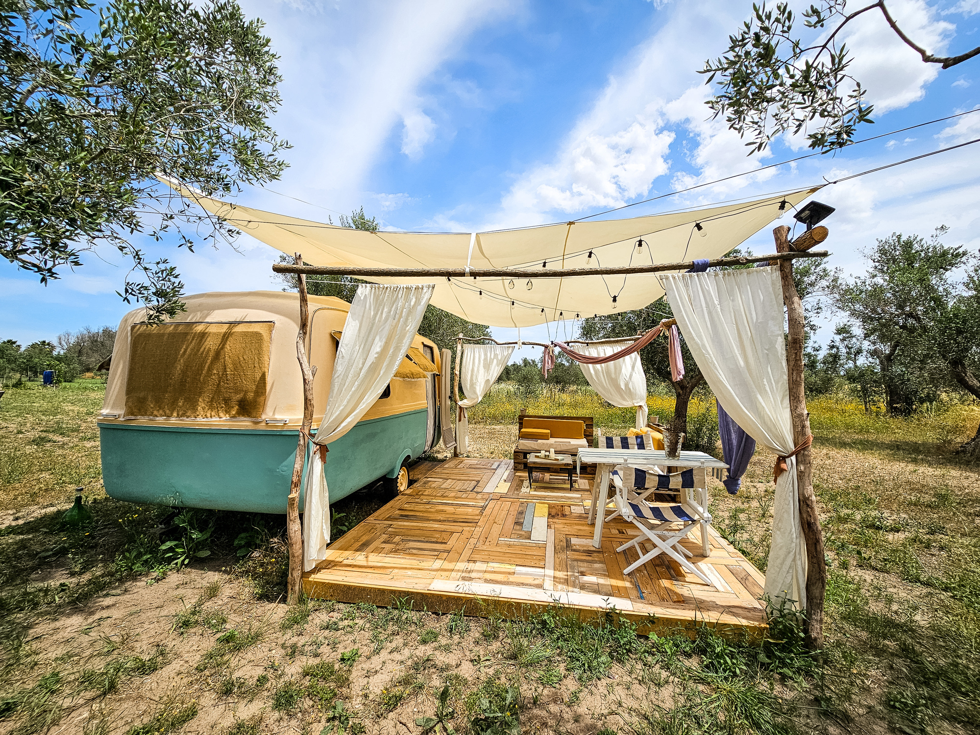 Caravan in the Salento countryside