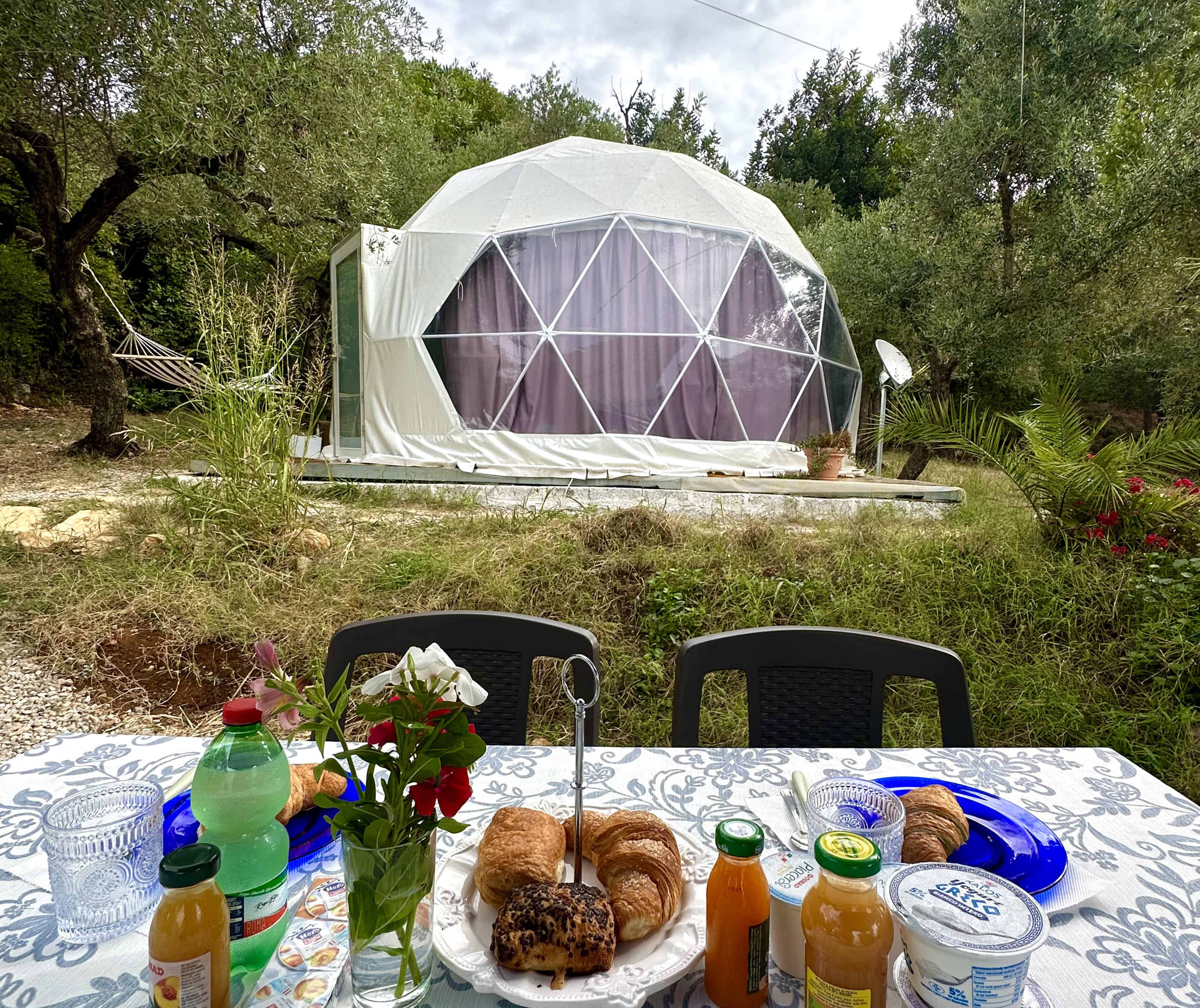 Glamping con Cupola geodetica in azienda olivicola biologica a pochi km da Sperlonga - Gaeta