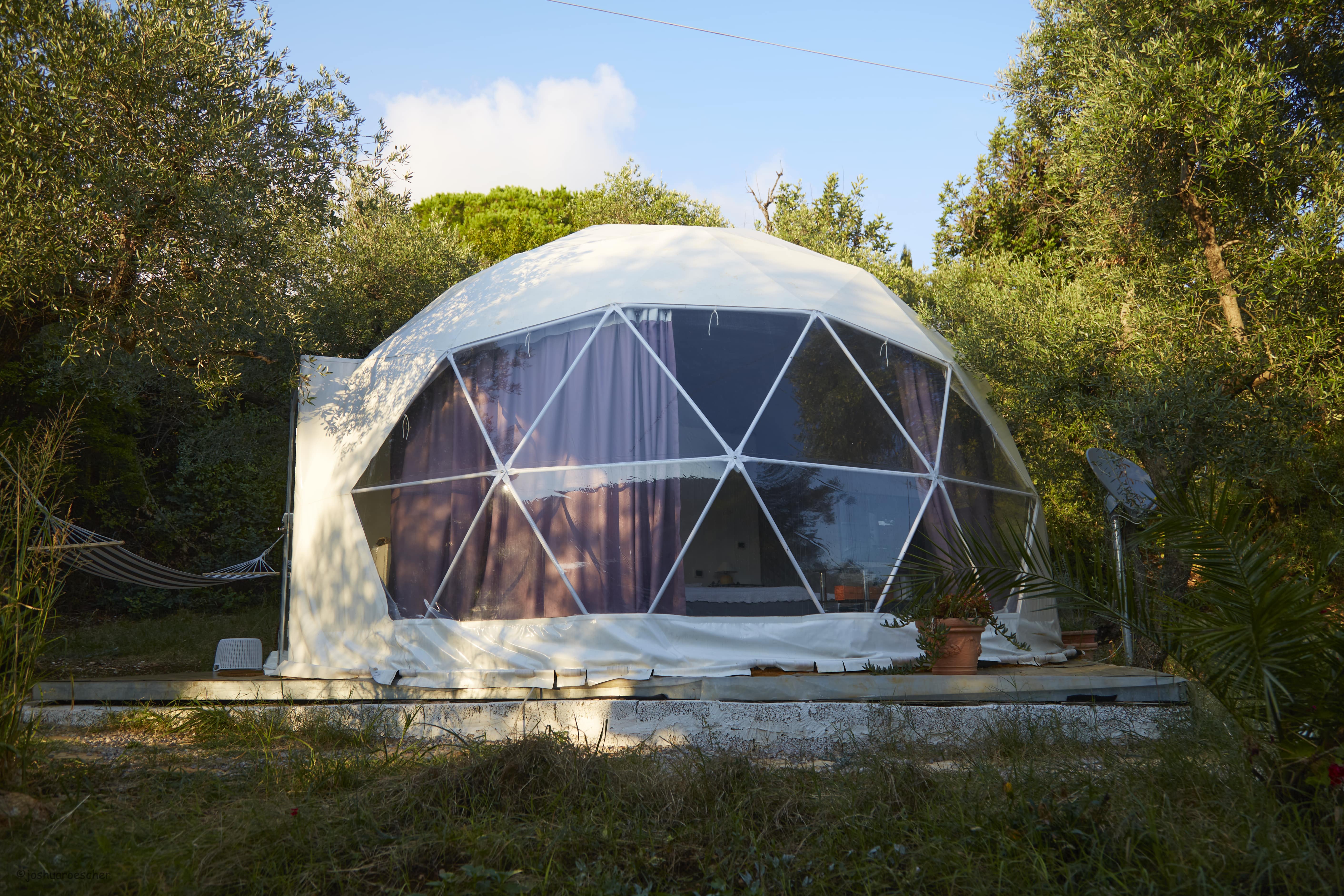 Glamping con Cupola geodetica in azienda olivicola biologica a pochi km da  Sperlonga - Gaeta