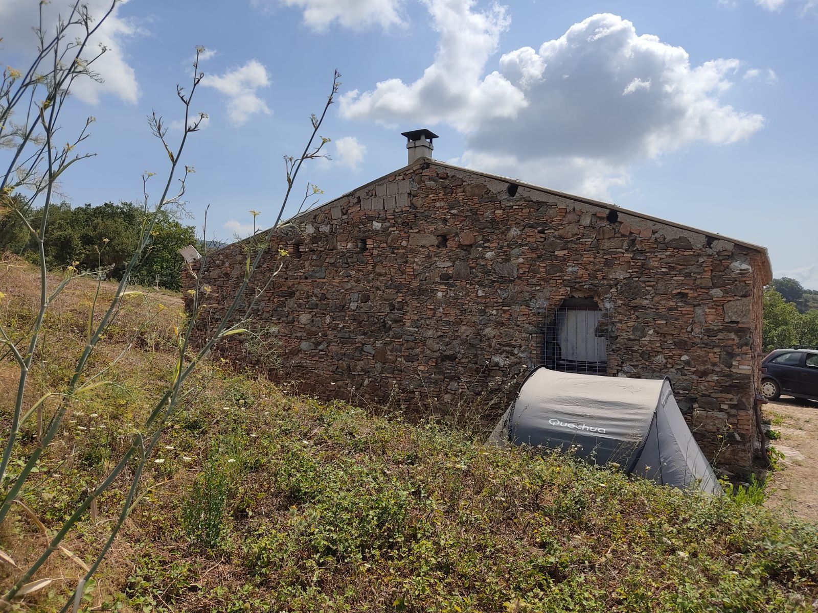 Tenda pronta nella Calabria incontaminata