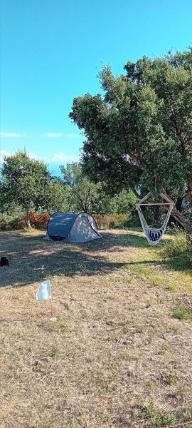 Tenda pronta nella Calabria incontaminata