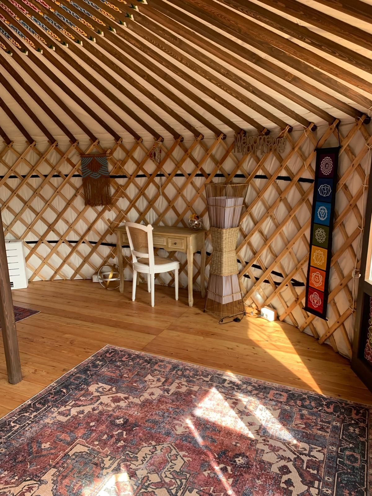 Glamping in yurta