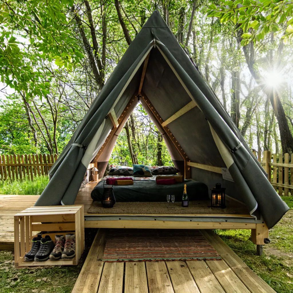 Tipì tent in the Glamping Montecontessa