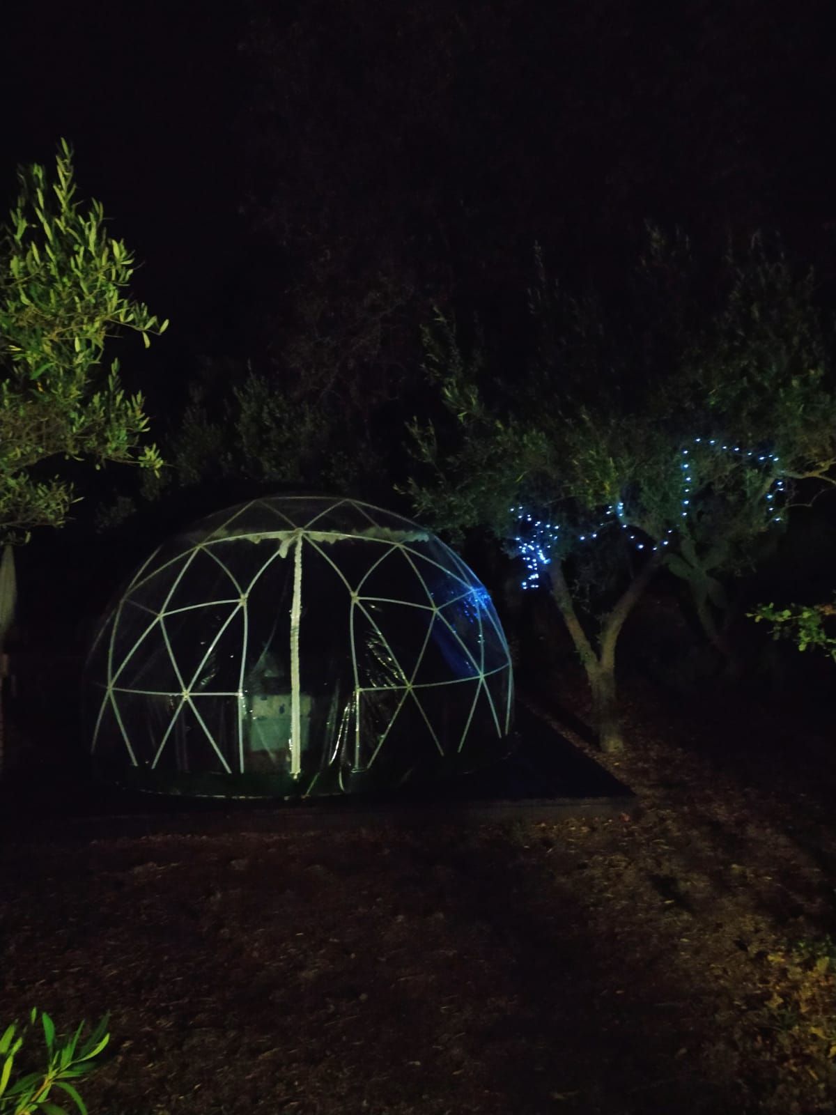 Glamping sotto le stelle in cupola geodetica in Sicilia