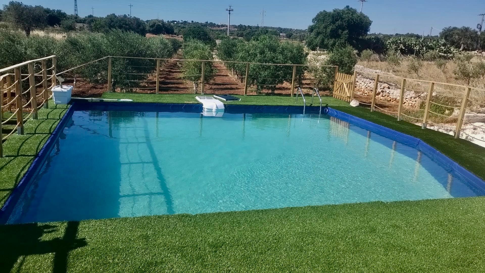 Tenda pronta vista mare a Polignano