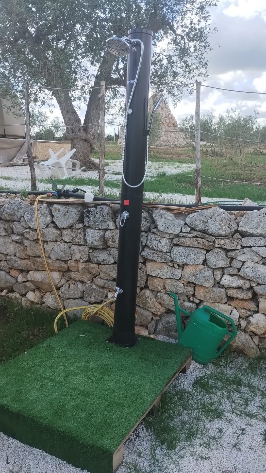 Tenda pronta vista mare a Polignano