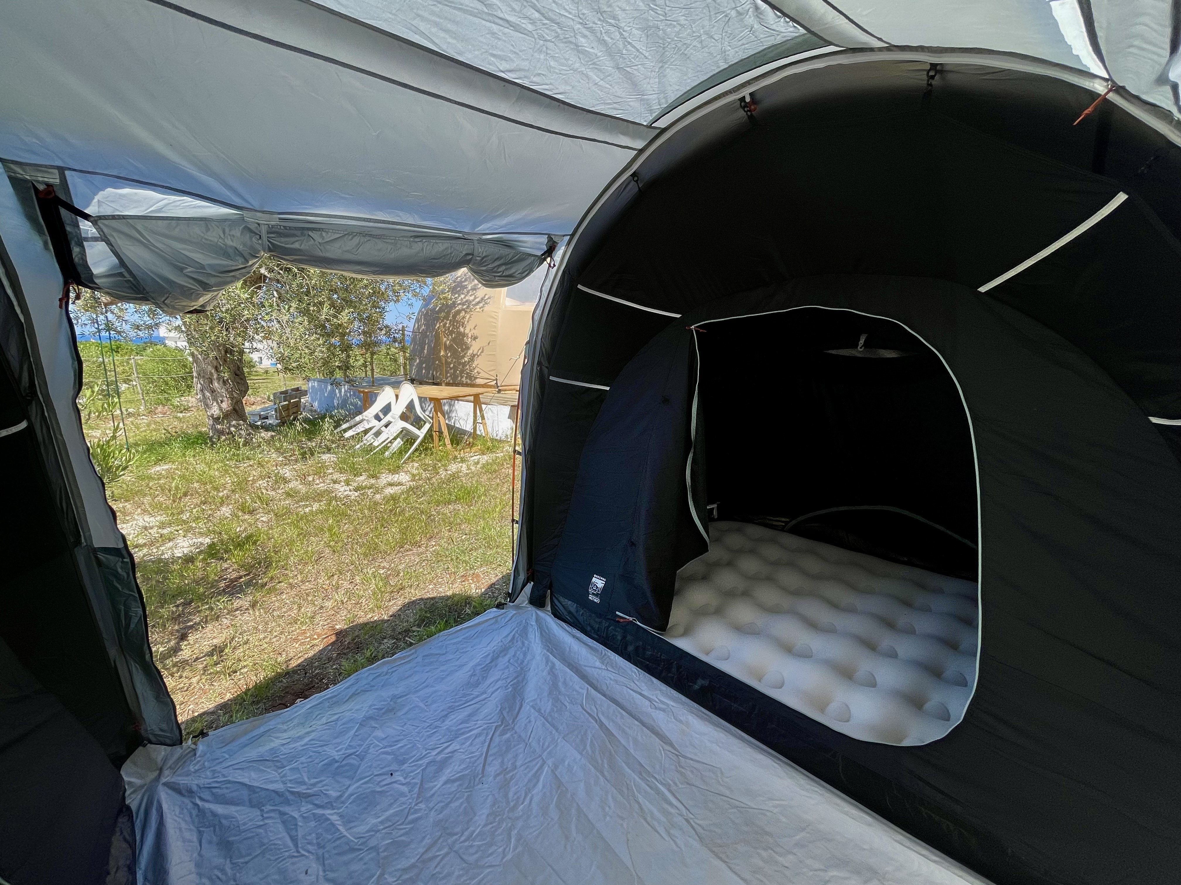 Shangri-La: tenda pronta con vista panoramica a Polignano
