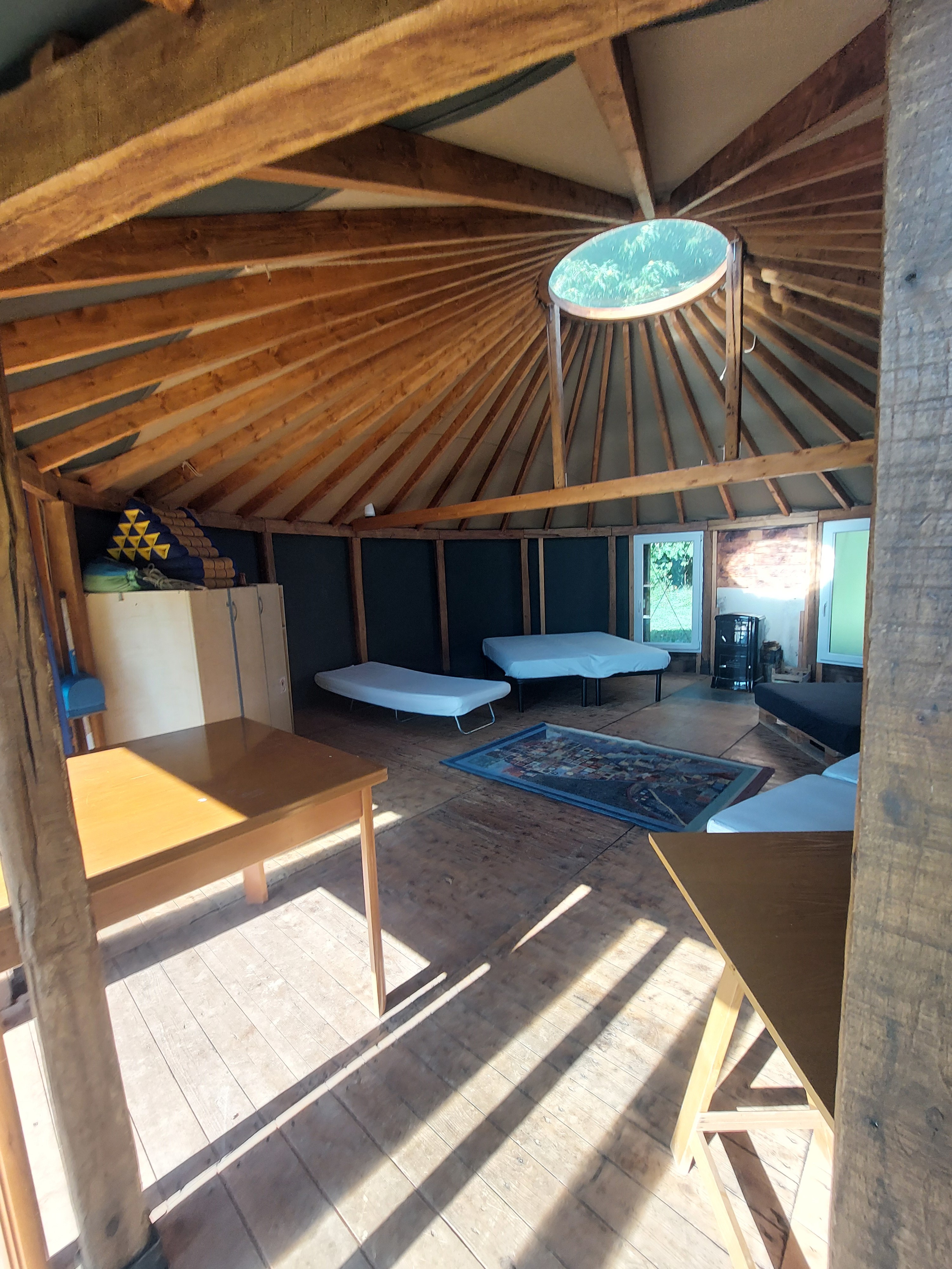 Yurta immersa nei boschi dei Colli Berici