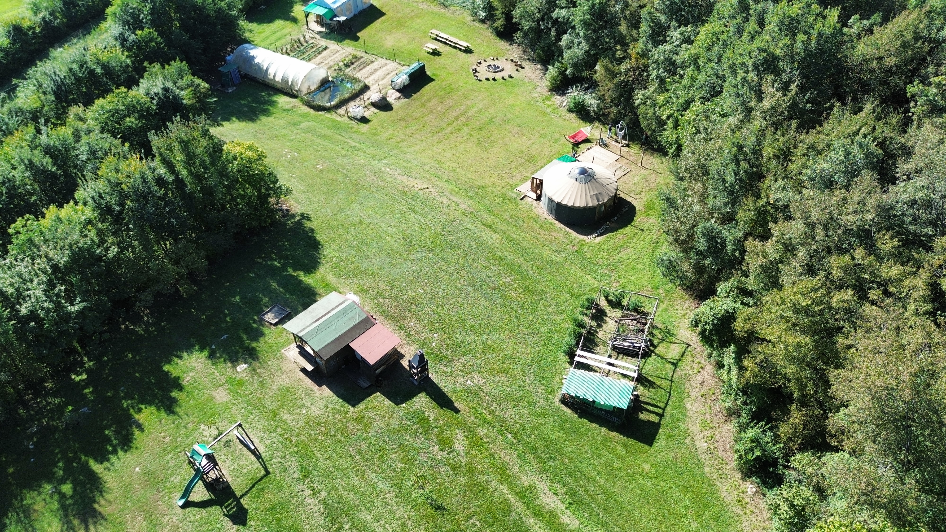 Yurta immersa nei boschi dei Colli Berici