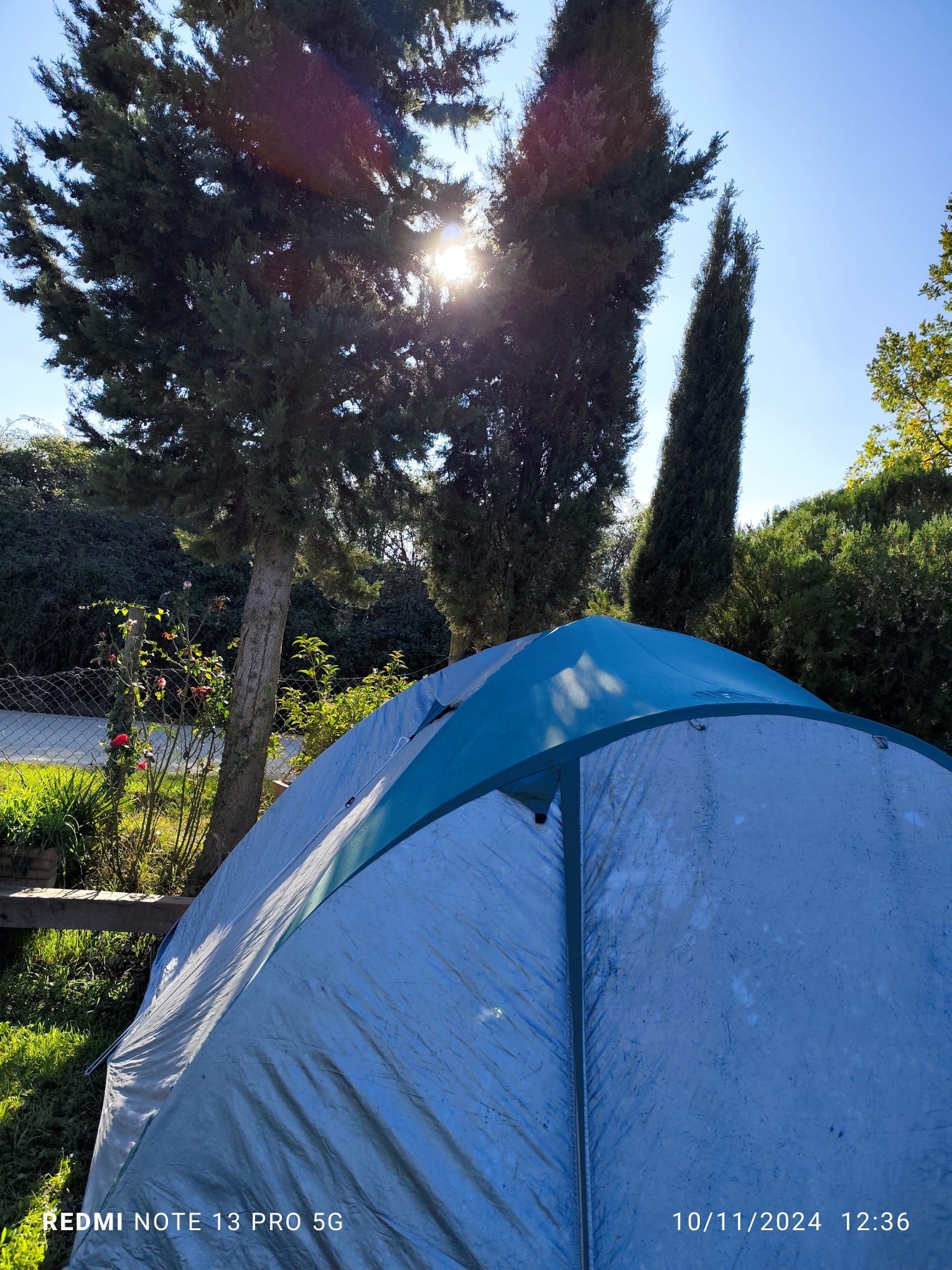 Spazio tenda presso Oasi di Vite sulla Via Francigena