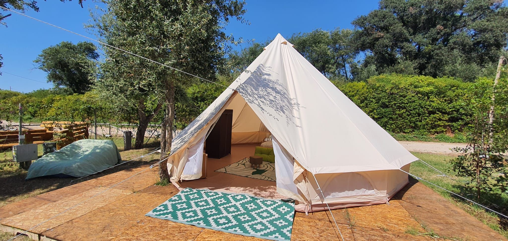 Tenda pronta eco-friendly a Il Sughero Glamping a Sabaudia