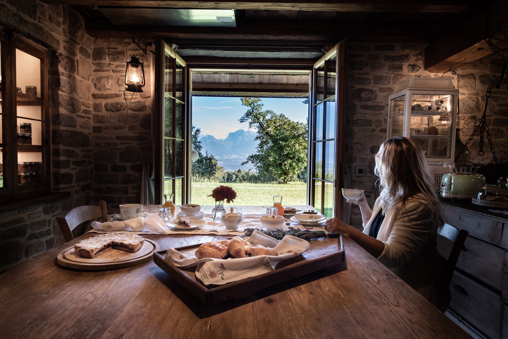 Antica casa del 1700 con ampia veduta sulle Dolomiti