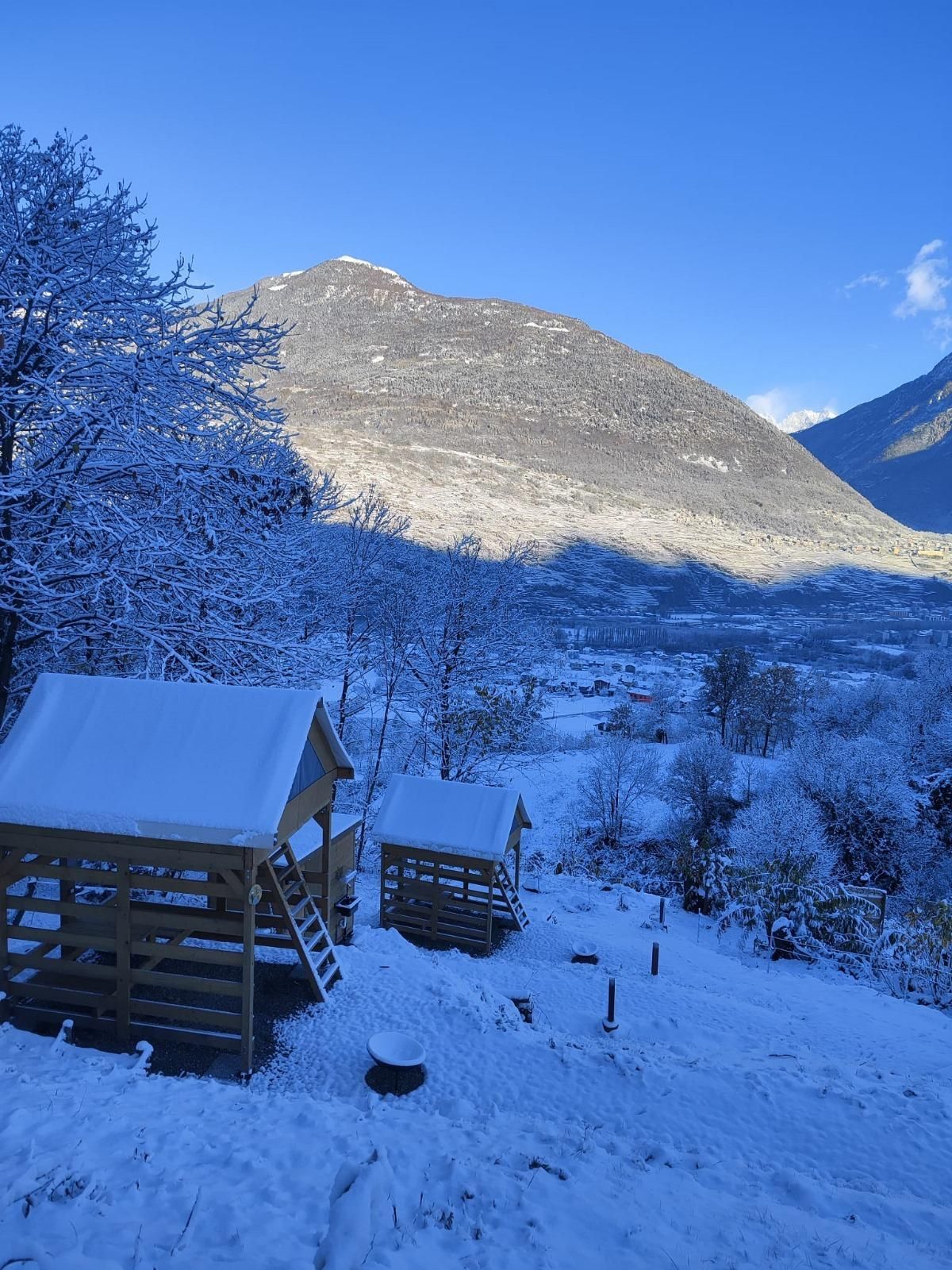 Campen auf dem Bauernhof im Herzen des Valtellina - Tenda superior la Rosa Canina